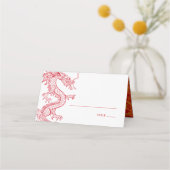 draak | Kaarten voor tabelnaam plaatsen Plaatskaartje (Voorkant)