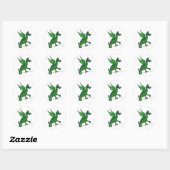 Draak Kleding 34 Ronde Sticker (Vel)