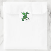 Draak Kleding 34 Ronde Sticker (Tas)