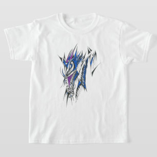 Draak Kleurrijke Abstracte Stam Tattookunst T-shirt
