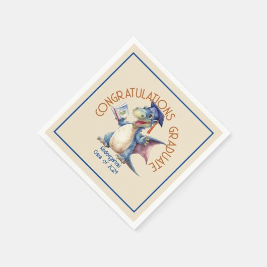 Draak Kleuterschool, Standaard Cocktail Servet (Hoek)