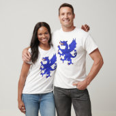 Draak Klimmend Azuur T-shirt (Unisex)