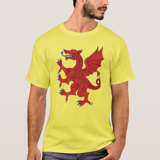 Draak Klimmend Gules T-shirt (Voorkant)