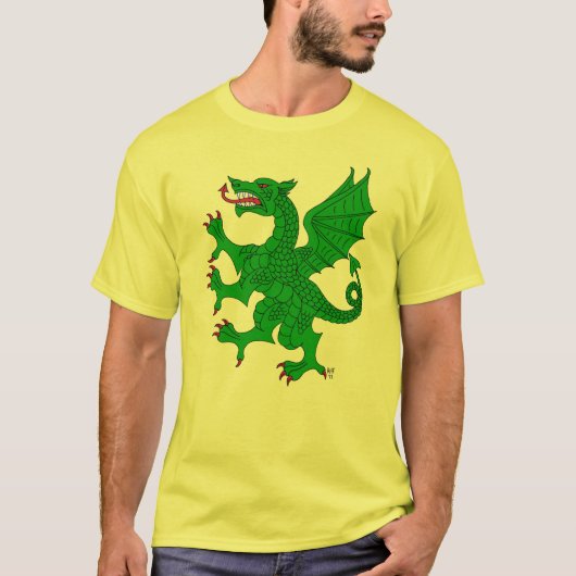 Draak Klimmend Vert T-shirt (Voorkant)
