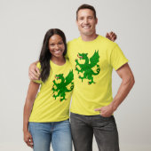 Draak Klimmend Vert T-shirt (Unisex)