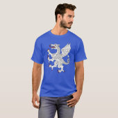 Draak Klimmend (Wit) T-shirt (Voorkant volledig)