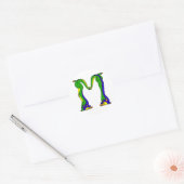 draak M Ronde Sticker (Envelop)