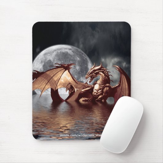 Draak & Maan Mousepad Muismat (Met muis)