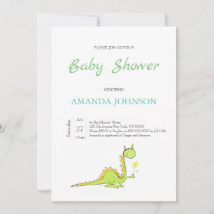 Draak met bloem kaart