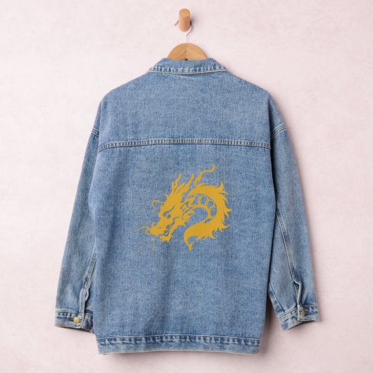 draak met gele kleur denim jacket (Hangar)