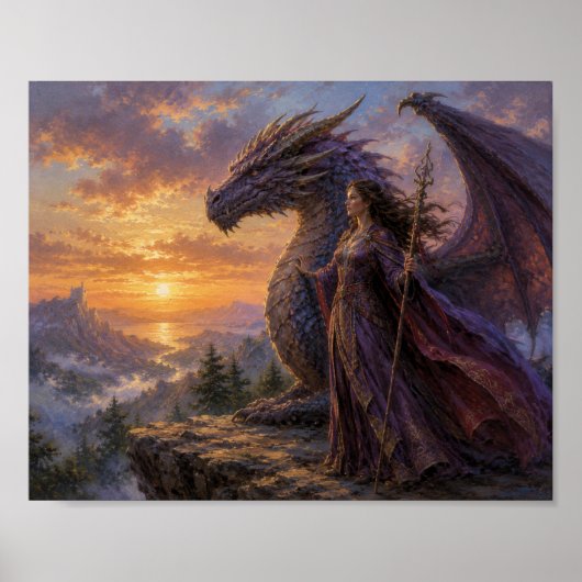 Draak met haar meester poster (Voorkant)