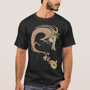 draak met kleine vis t-shirt