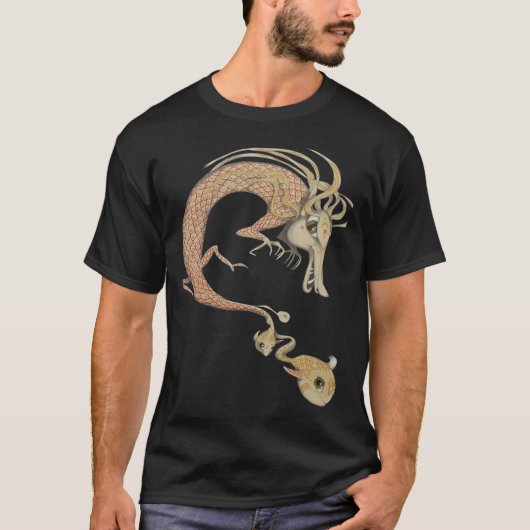 draak met kleine vis t-shirt (Voorkant)