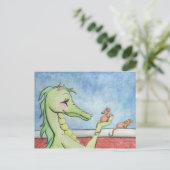 Draak met muizen briefkaart (Staand voorkant)