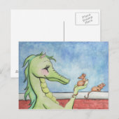 Draak met muizen briefkaart (Voorkant / Achterkant)