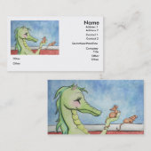 Draak met muizen visitekaartje (Voorkant / Achterkant)