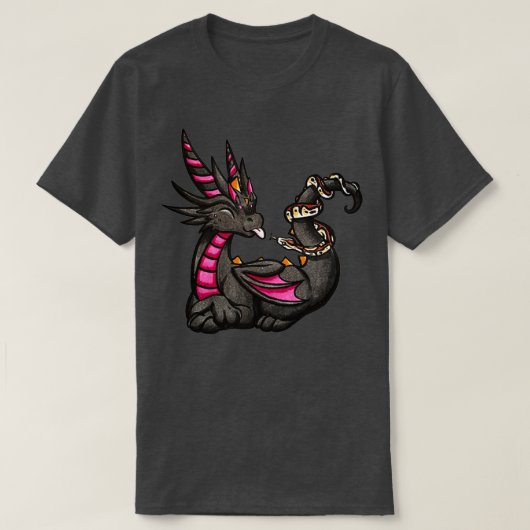 Draak met Python T-shirt (Design voorkant)