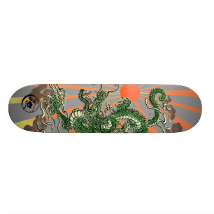 Draak met Rising Sun 2 Skateboard