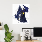 Draak met watermerk poster (Thuiskantoor)