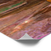 draak met witte eenden en gele donder poster (Hoek)