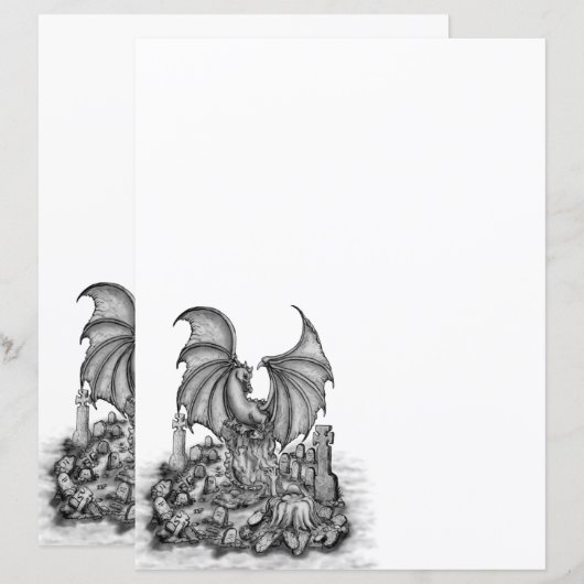 Draak met Zombie (Voorkant / Achterkant)