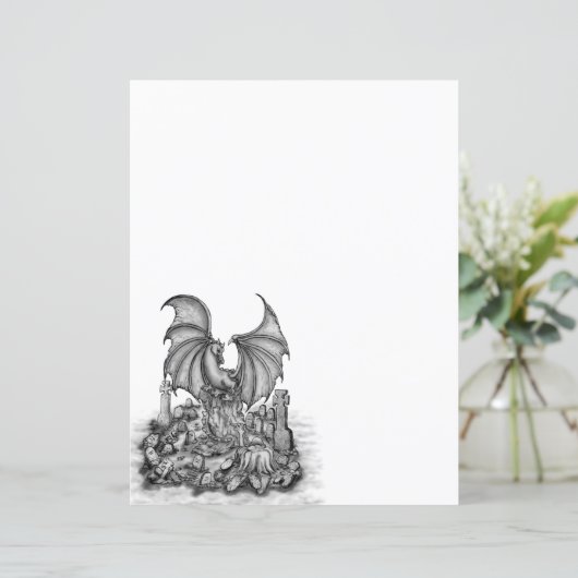 Draak met Zombie (Staand voorkant)