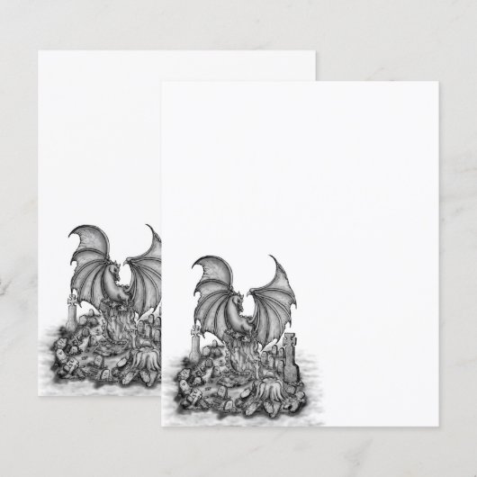 Draak met Zombie (Voorkant / Achterkant)