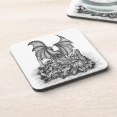 Draak met Zombie Bier Onderzetter (Linkerzijde)