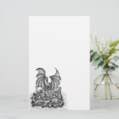 Draak met Zombie Briefpapier (Staand voorkant)