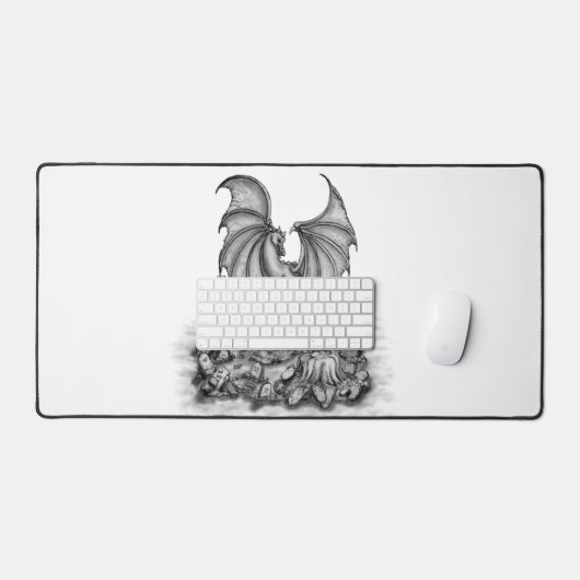 Draak met Zombie Bureaumat (Keyboard & Muis)