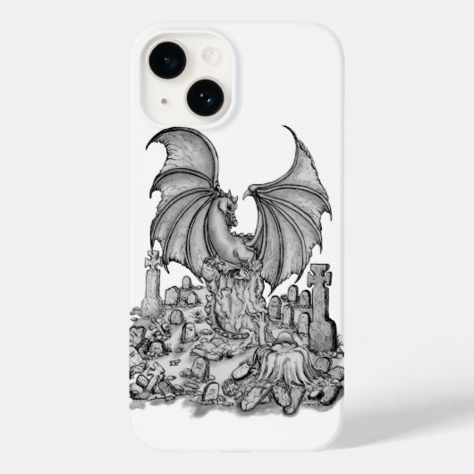 Draak met Zombie Case-Mate iPhone Case (Achterkant)