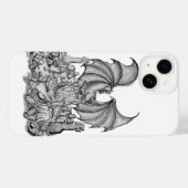 Draak met Zombie Case-Mate iPhone Case (Achterkant (horizontaal))