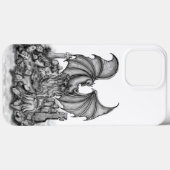 Draak met Zombie Case-Mate iPhone Case (Achterkant (horizontaal))
