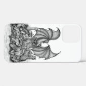 Draak met Zombie Case-Mate iPhone Case (Achterkant (horizontaal))