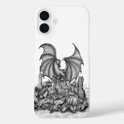 Draak met Zombie Case-Mate iPhone Case (Achterkant)