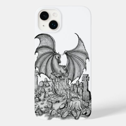 Draak met Zombie Case-Mate iPhone Case (Achterkant)