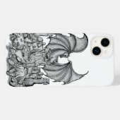 Draak met Zombie Case-Mate iPhone Case (Achterkant (horizontaal))