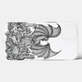 Draak met Zombie Case-Mate iPhone Case (Achterkant (horizontaal))