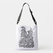 Draak met Zombie Crossbody Tas (Achterkant)