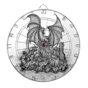 Draak met Zombie Dartbord
