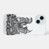 Draak met Zombie iPhone 15 Case (Achterkant horizontaal)
