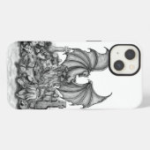 Draak met Zombie iPhone Hoesje (Achterkant horizontaal)
