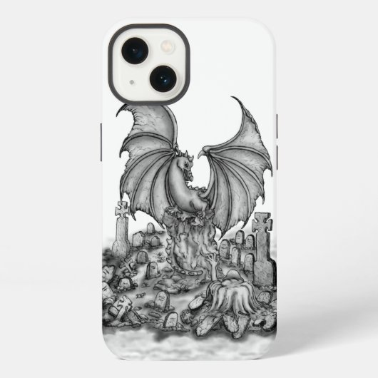 Draak met Zombie iPhone Hoesje (Achterkant)