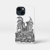 Draak met Zombie iPhone Hoesje (Achterkant)