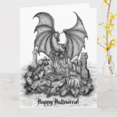 Draak met Zombie Kaart (Gele Bloem)