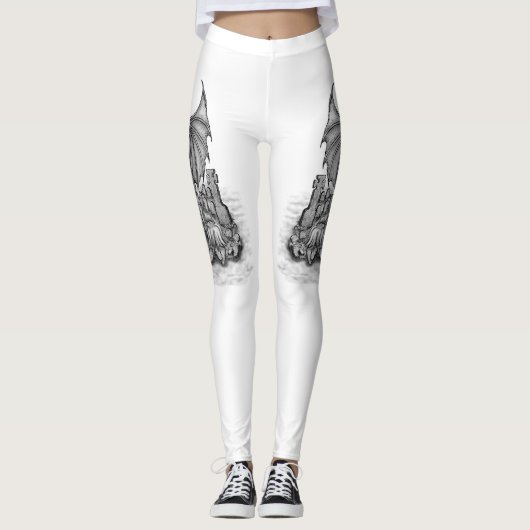 Draak met Zombie Leggings (Voorkant)