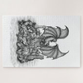 Draak met Zombie Legpuzzel (Horizontaal)