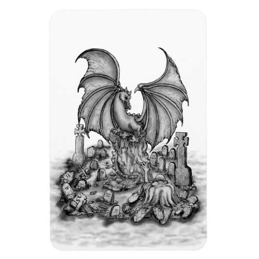 Draak met Zombie Magneet (Verticaal)