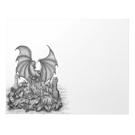 Draak met Zombie Notitieblok (Voorkant)