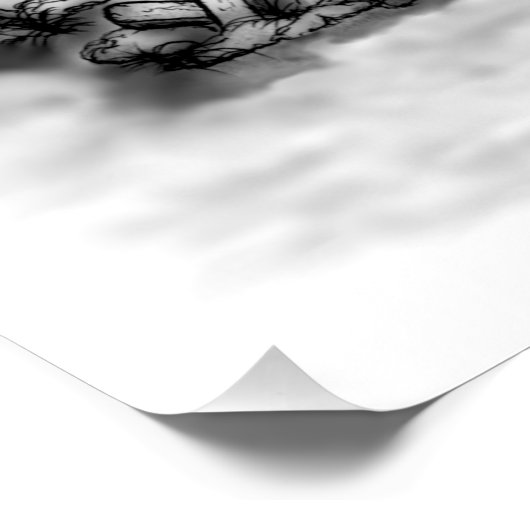 Draak met Zombie Perfect Poster (Hoek)